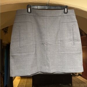 LOFT Light Grey Pencil Skirt